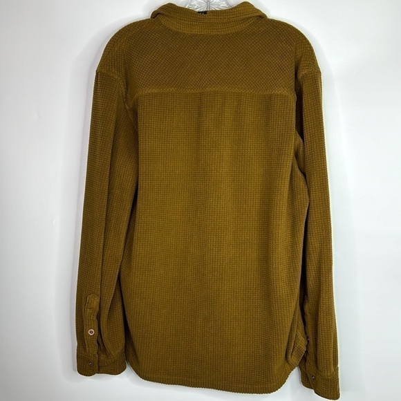 Dkota Grizzly Grayson Brown Button Up Fleece Shirt Size Large - Picture 4 of 10